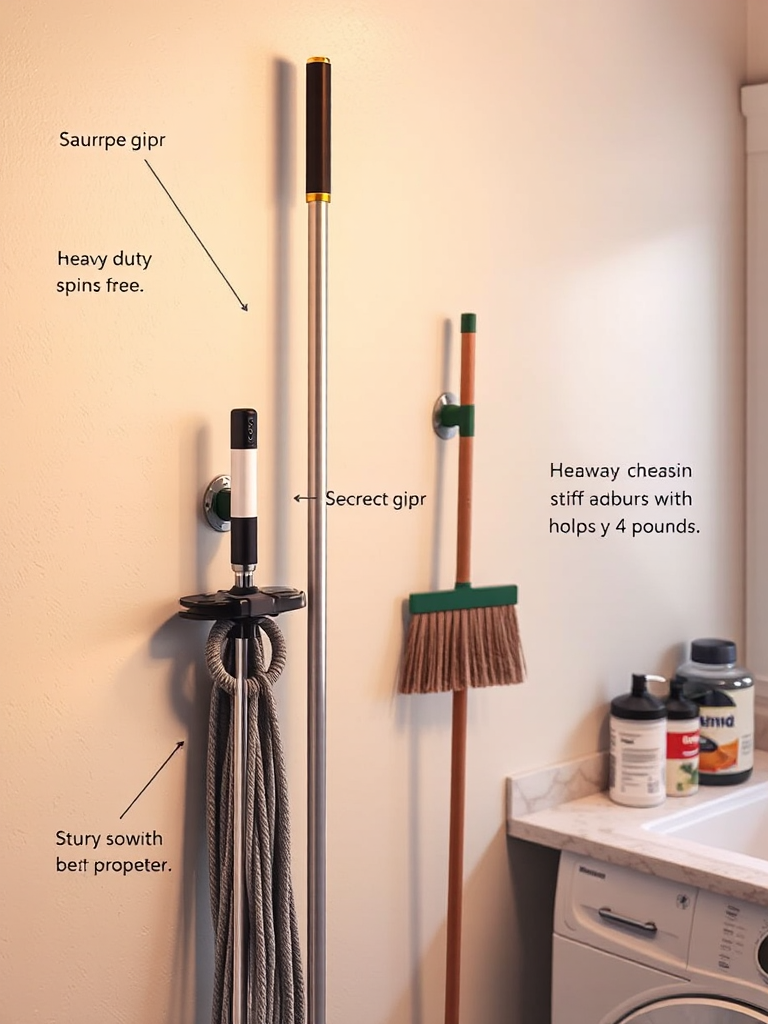 Command Broom Mop Gripper: 3 Proven Secrets For Best Organization 2 Command Broom Mop Gripper features