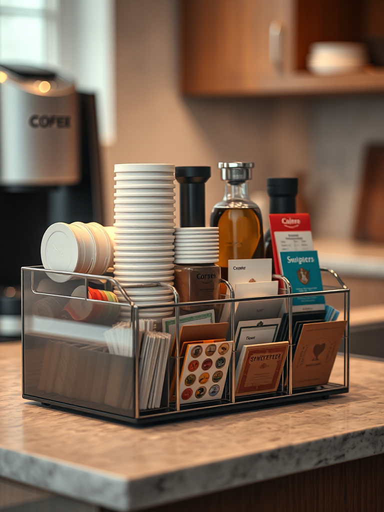 Mind Reader Condiment Station features and usage