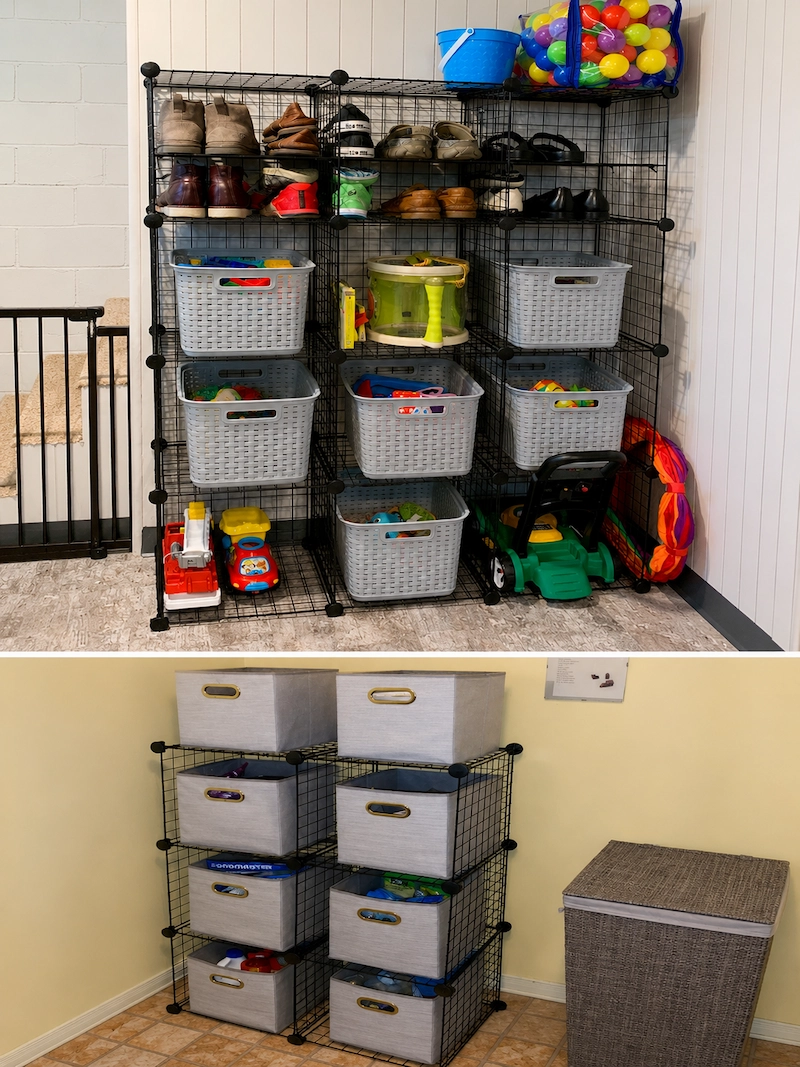 Amazon Basics 6-Cube Organizer versatile use