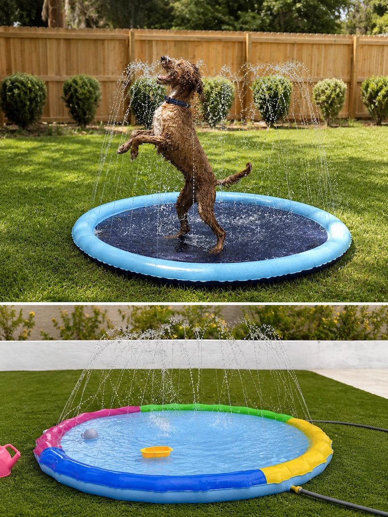 VISTOP splash pad in action